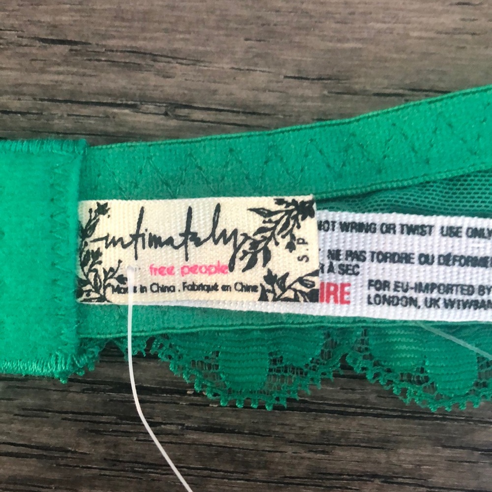 Free People halter green bralette - Picture 7 of 10